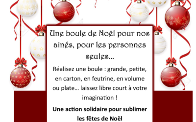 Des boules de Noël solidaires